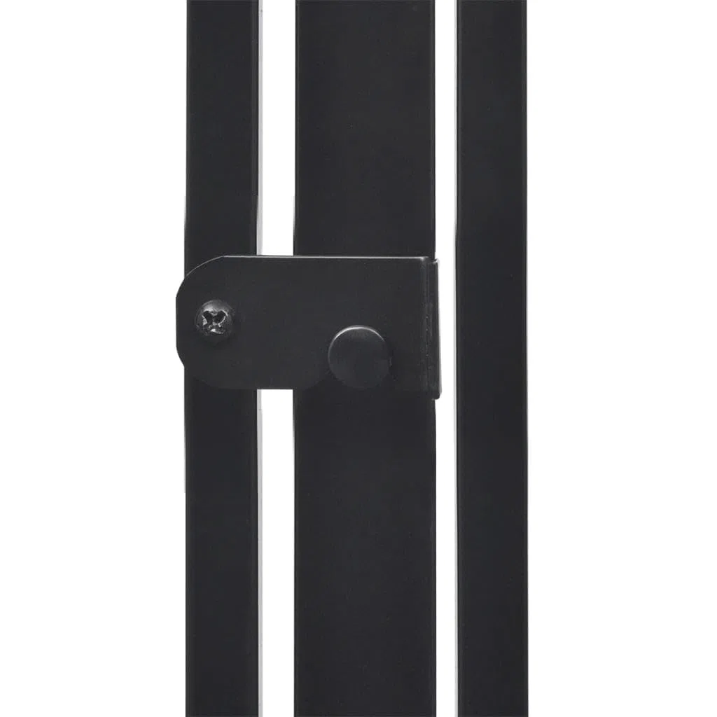 Funkenschutzgitter für Kamine Grills Holzöfen, Stahl Kaminschutzgitter, Kaminblende, Kaminschutz, Einfache Montage, Schwarz, 123 x 123 x 76 cm