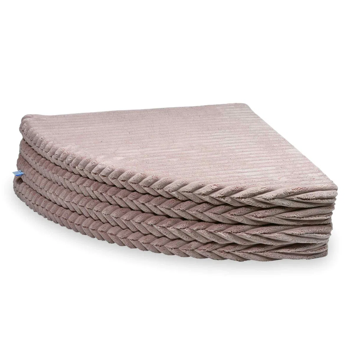 Mimii Baby Spielmatte 160 cm Rund Faltbar waffel hellrosa - Große Krabbelmatte aus Schaumstoff - Bodenmatte Kinderzimmer - Spielteppich Baby - Sicher & Waschbar