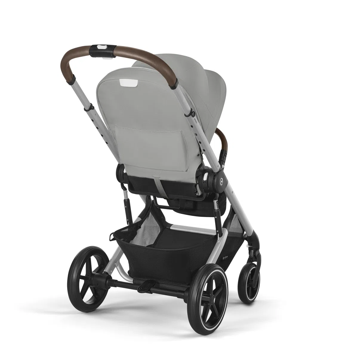 CYBEX Gold Balios S Lux Kinderwagen, Ergonomische Liegeposition, Einhand-Gurtsystem, ab Geburt bis 22 kg, Stone Grey