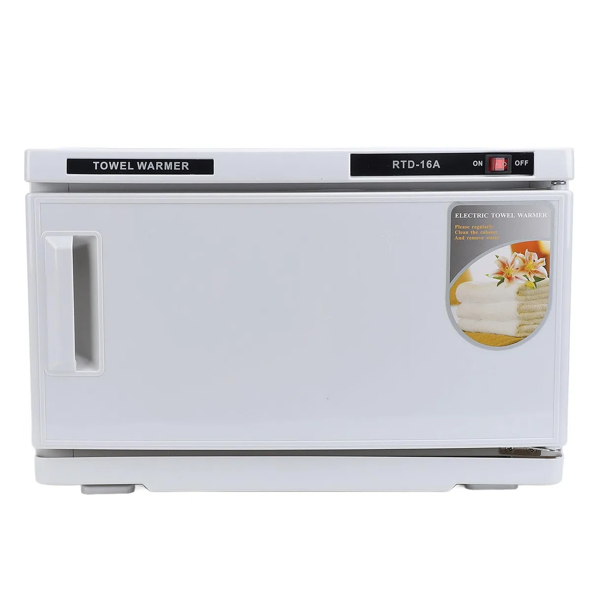 Pongnas Handtuchwärmer-Schrank, 16 L, Edelstahl-Handtuchheizung mit Breiter Wärmeverteilung für Zuhause, Spa, Salon, Badezimmer (220V EU-Stecker)