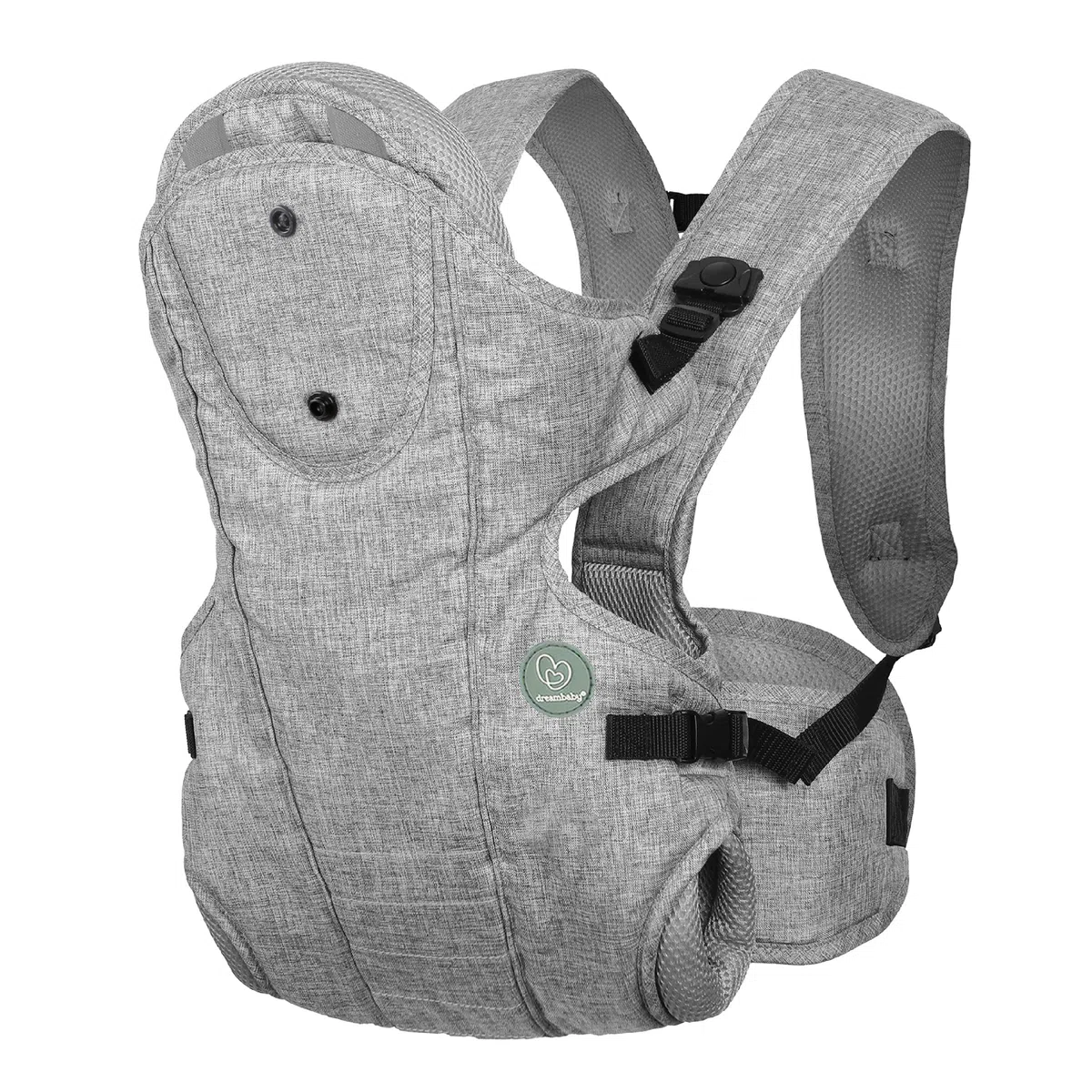 Dreambaby Oxford Verstellbare 3-in-1-Position Babytrage - Bequeme und stilvolle Babytrage für Neugeborene bis Kleinkinder - Geeignet für Kinder von 3,4-15 kg (ca. 3-12 Monate)