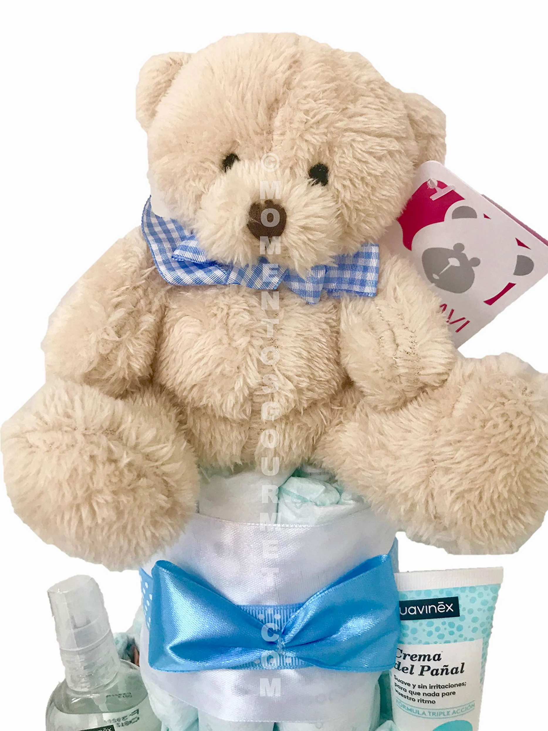 DODOT Windeltorte Suavinex blau mit Schnuller (Größe 3 (4-9 kg))