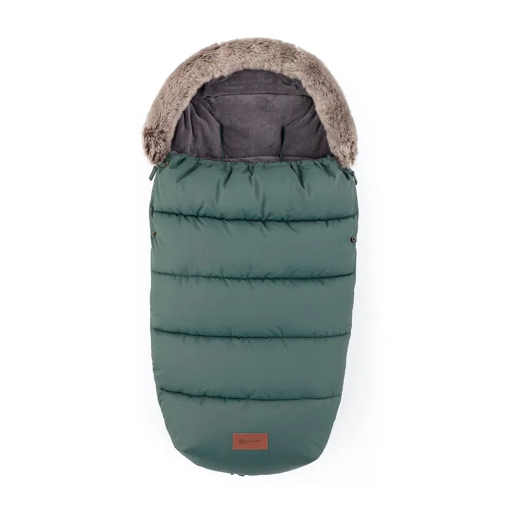 Petite&Mars Comfy 4in1 Fußsack für Kinderwagen Buggy Einlage für Kinderwagen * Winterfußsack * Warrm * Wasserdicht * Winddicht (Grün)