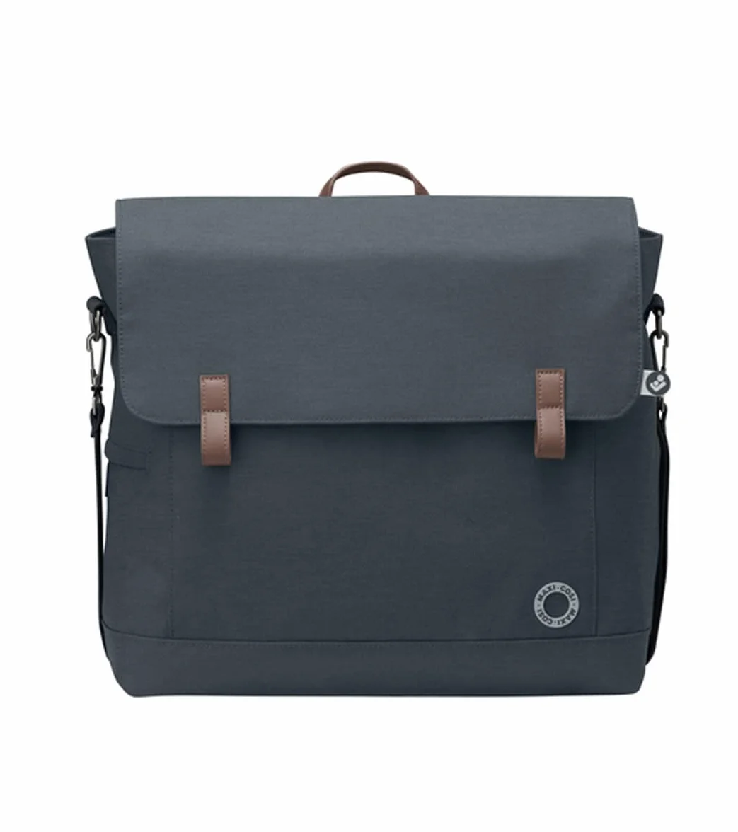Maxi-cosi modern bag, praktische wickeltasche mit vielen extras, thermobox, wickelunterlage, thermobox, kulturtasche, baby-tasche, windel-tasche, essential graphite (grau)
