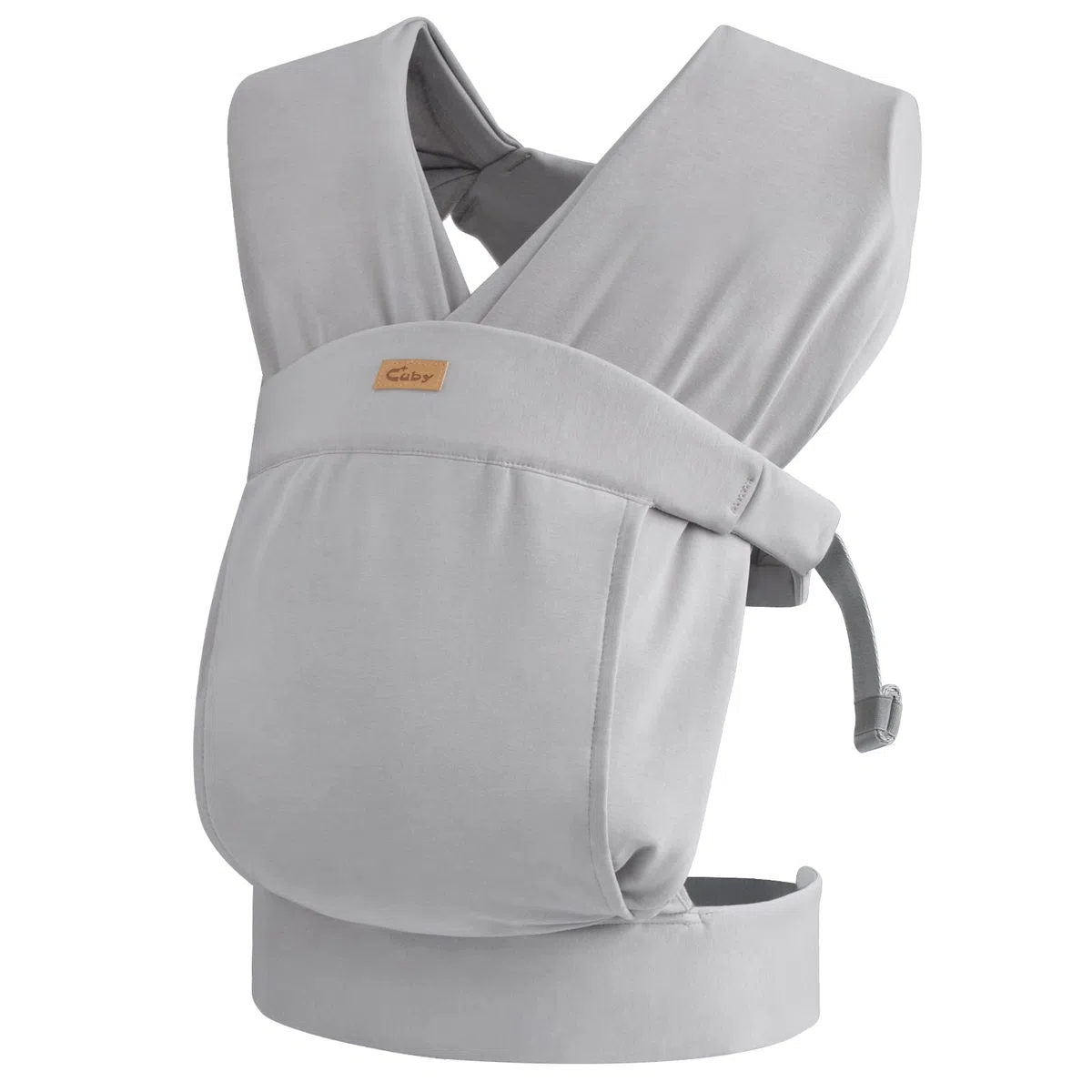 Babytrage für Neugeborene ab Geburt Extra Weich, Bauchtrage Baby-Tragetasche Ergonomisch (Light Grey)