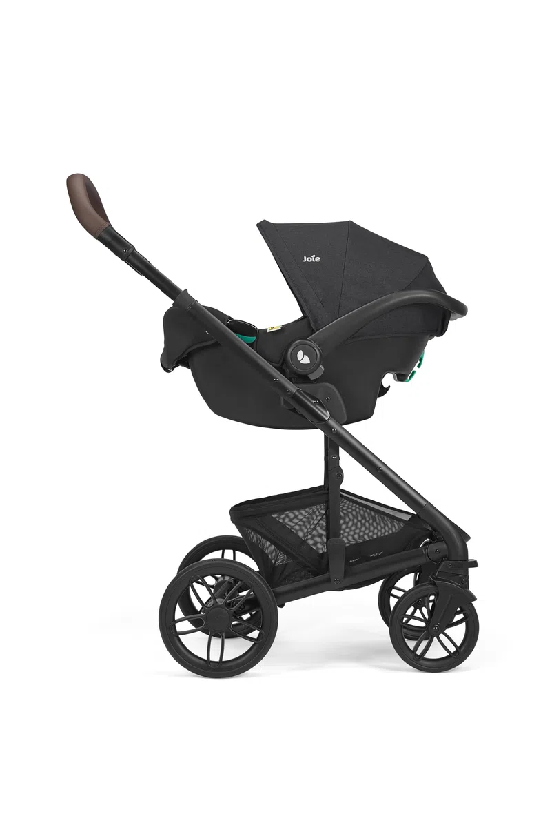 Joie i-Snug™ 2 R129 Kindersitz, i-Size, leicht (3,35 kg), kompatibel mit Reisesystemen, drehbar mit i-Base™ Encore – Geburt bis 12 Monate (40–75 cm) (RAVEN)