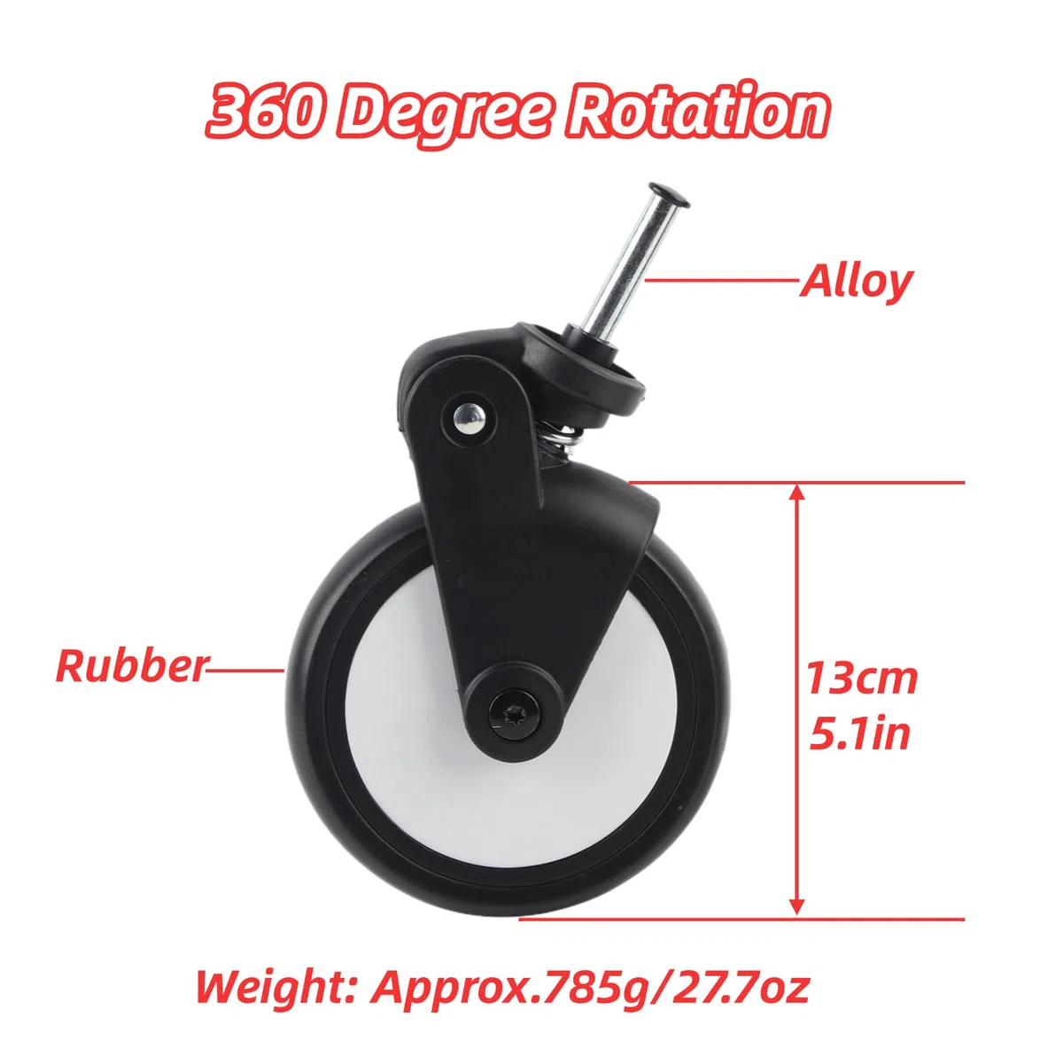 Kinderwagen, Praktische Kinderwagen Kinderwagen Gummi 360-Grad drehbare Vorder für Yoyo/Yoya/Kiddopotamus