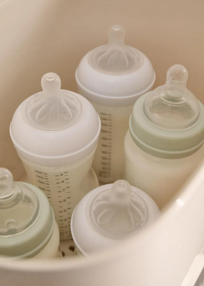 CREATE/BABY BOTTLE CARE/Multifunktionssterilisator mit Trocknungsfunktion Salbeigrün/Fassungsvermögen 8 Flaschen, vollständige Trocknung, sterile Aufbewahrung, Flaschenwärmer,Obsttrocknung, 600W