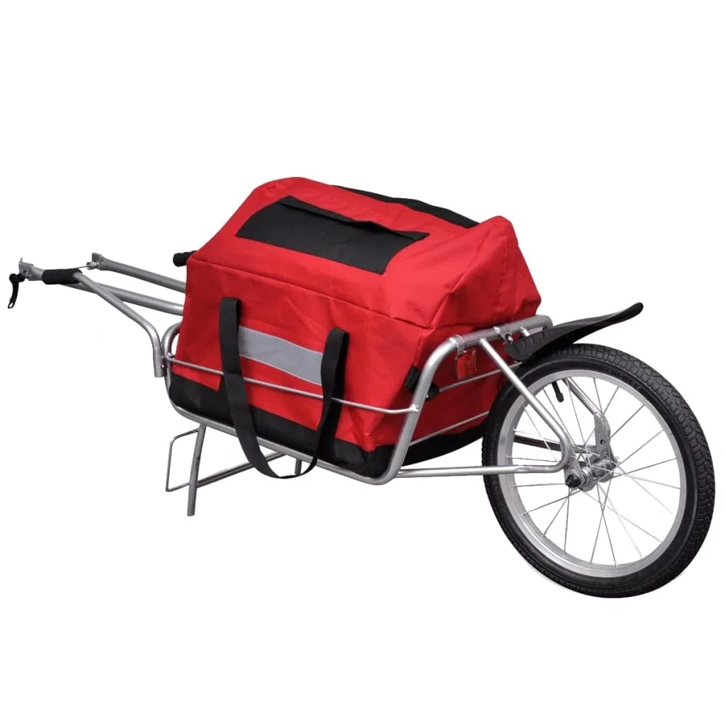 AUVYI Fahrradanhänger Lastenanhänger Kinderanhänger Jogger Fahrrad 2 in 1 Joggerfunktion