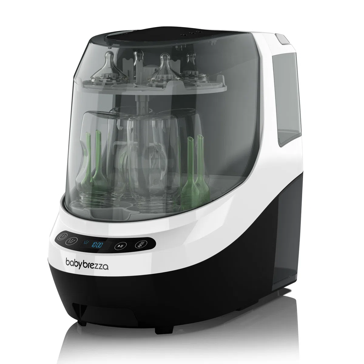 Baby Brezza Bottle Washer Pro Babyflaschenreiniger – Automatische Flaschenwaschmaschine für Babyflaschen – Reinigt, sterilisiert & trocknet – Mit HEPA-Filter, 20 Sprühdüsen & 6 Modi