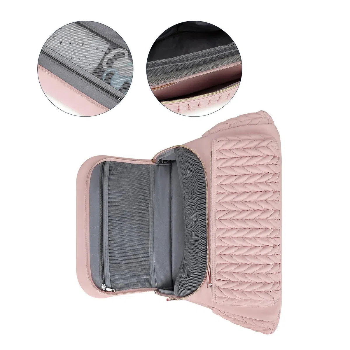 Generico Rucksack für Windeln, Windelrucksack, Aufbewahrungstasche für den | Kindergarten | Große Kapazität Taschen mit Wickelunterlage für Outdoor-Reisen, wasserdichte Mutterschaftstasche p, Rosa,