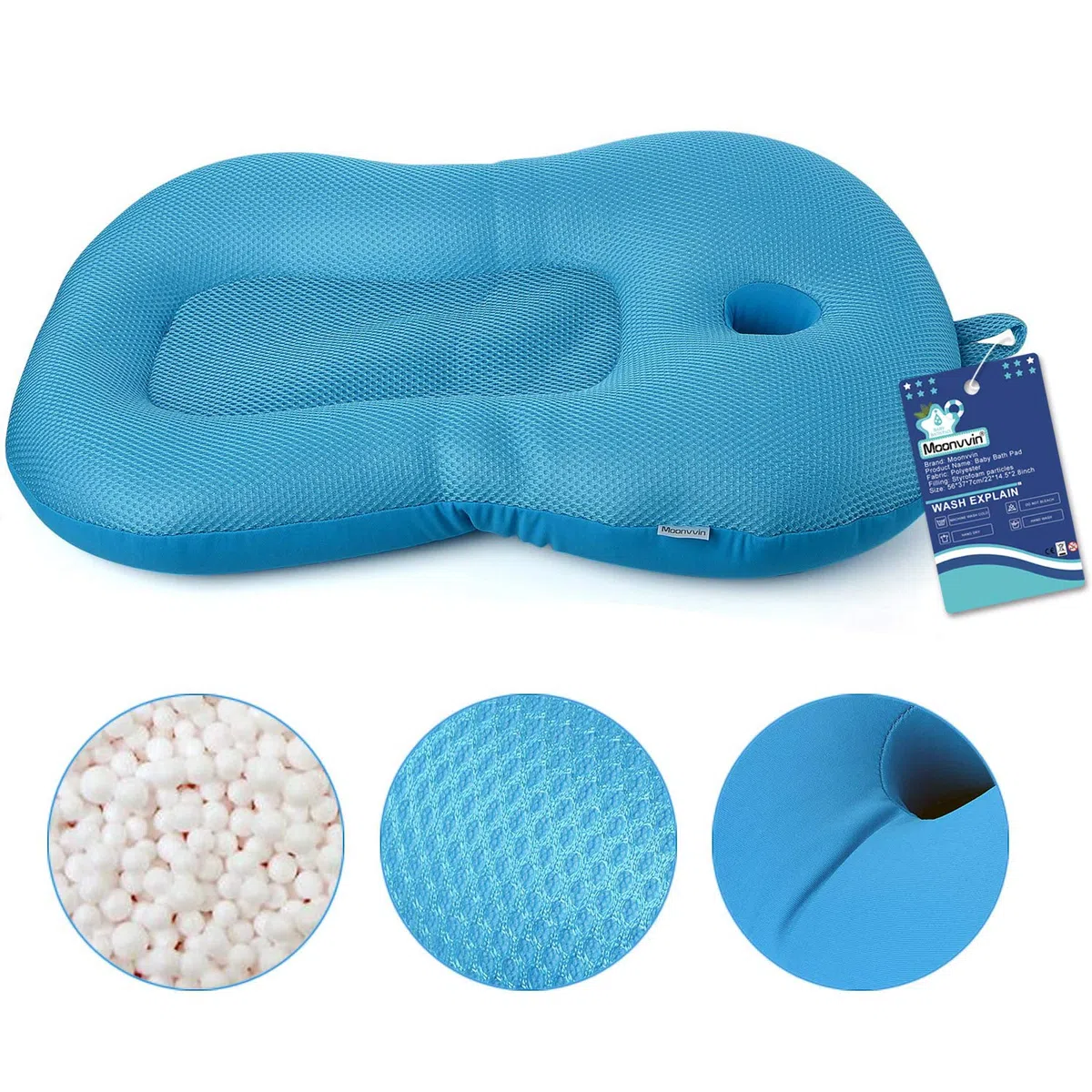 Baby-Badekissen, schwimmendes Design, für Neugeborene.