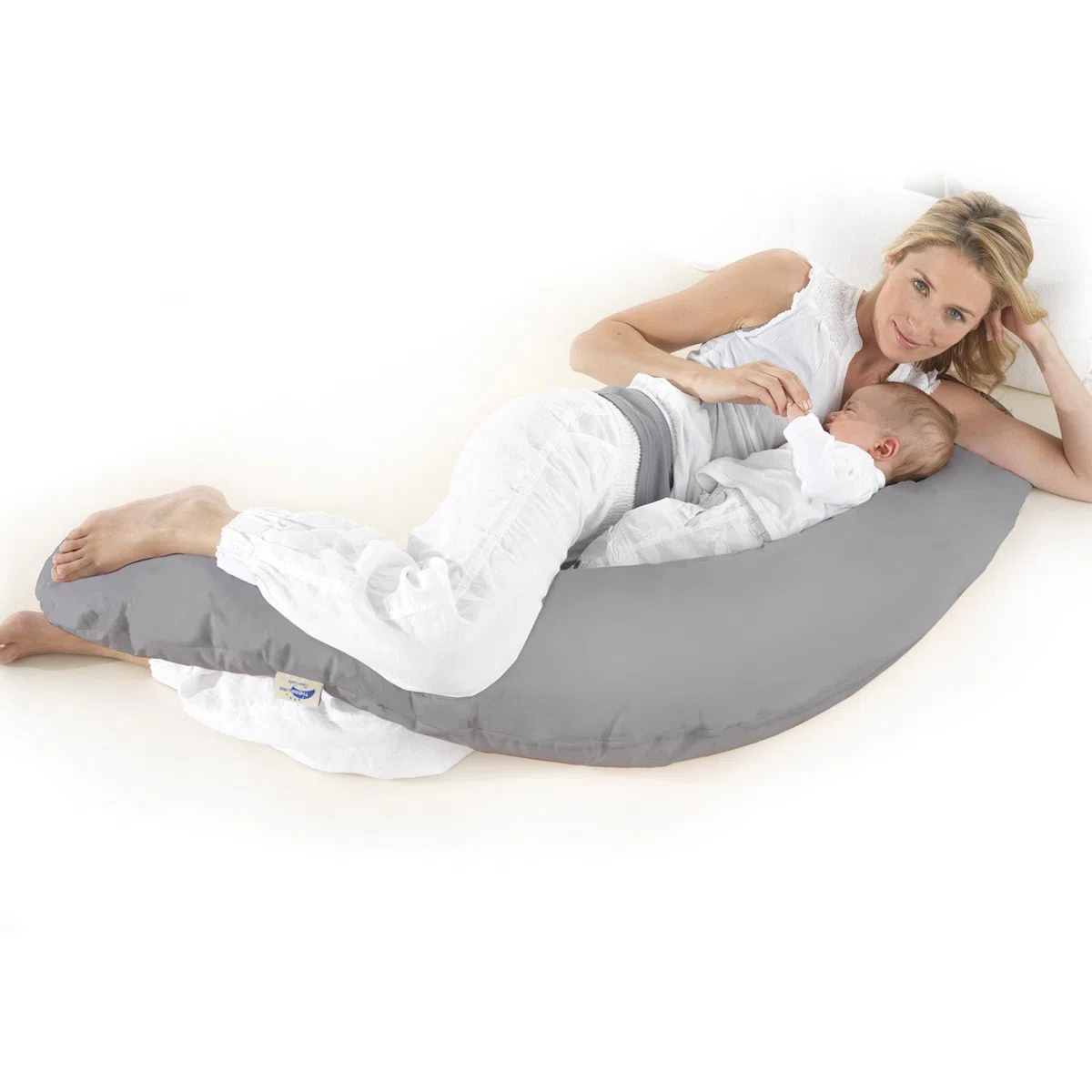 Theraline Stillkissen mit Stillkissen 190 cm, Mikroperlen-Füllung –), grün