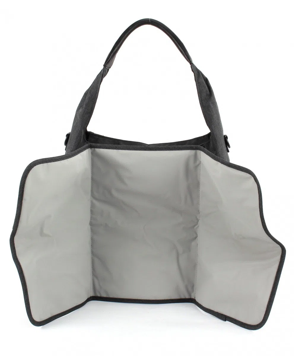 LÄSSIG Baby Wickeltasche Babytasche Stylische Tasche inkl. Wickelzubehör/Casual Hobo Bag Black