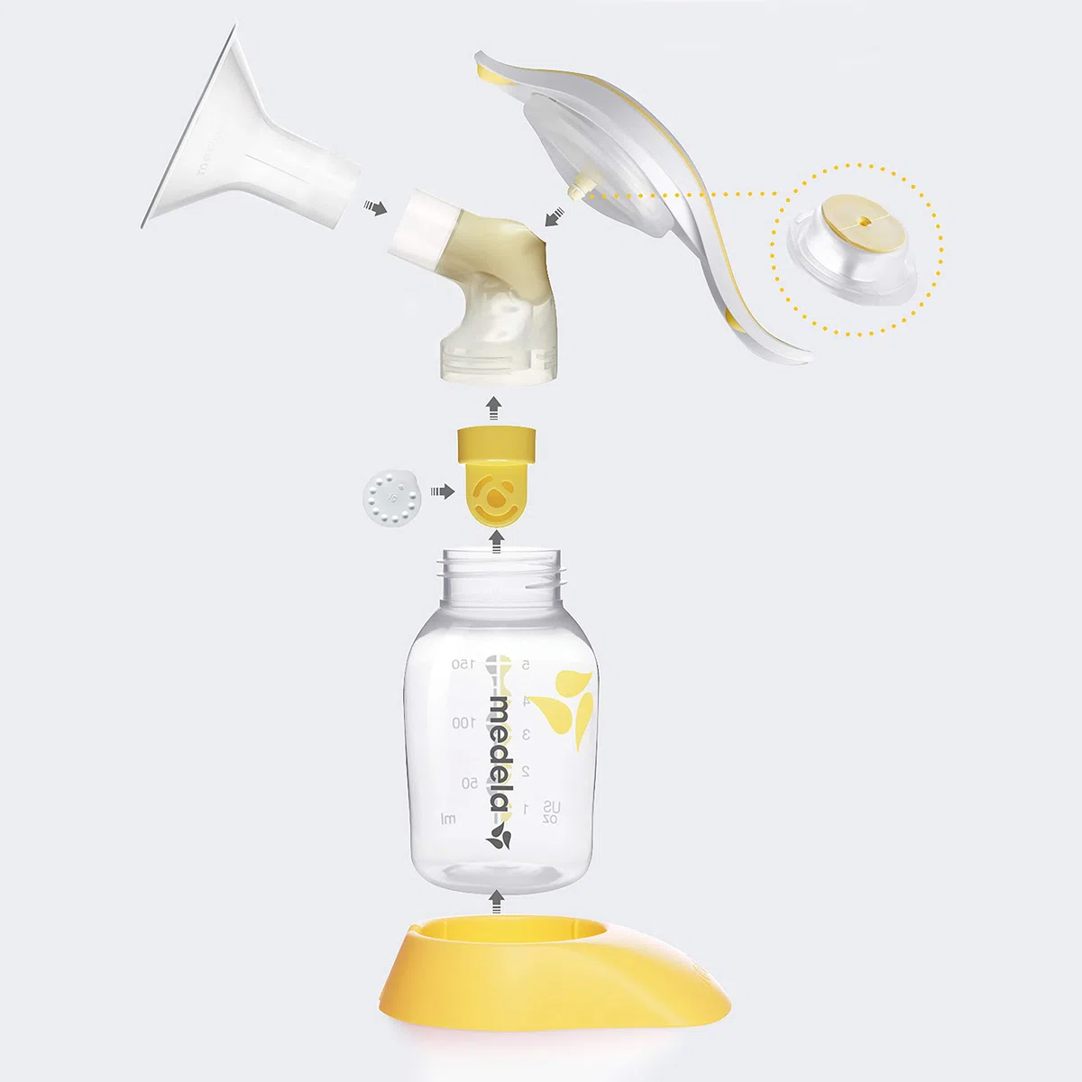 Medela Harmony Manuelle Brustpumpe mit Calma