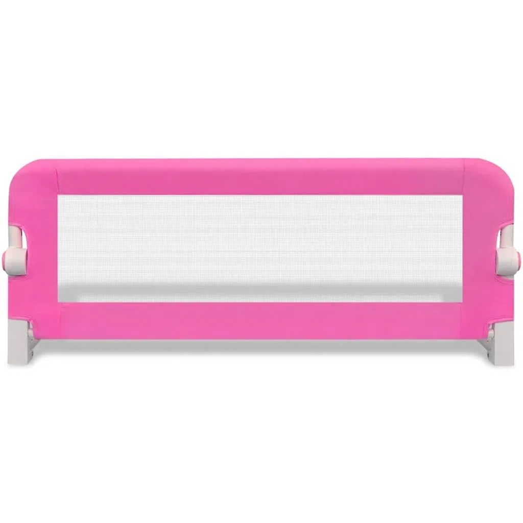 Kleinkind Sicherheit Bettgitter Rosa 102x42 cm klappbar, Bettschutzgitter Baby mit Polsterung, Kinder Bettgitter für Matratzen 10-20 cm, Seitengitter Babybett, Bettverlängerung Kind