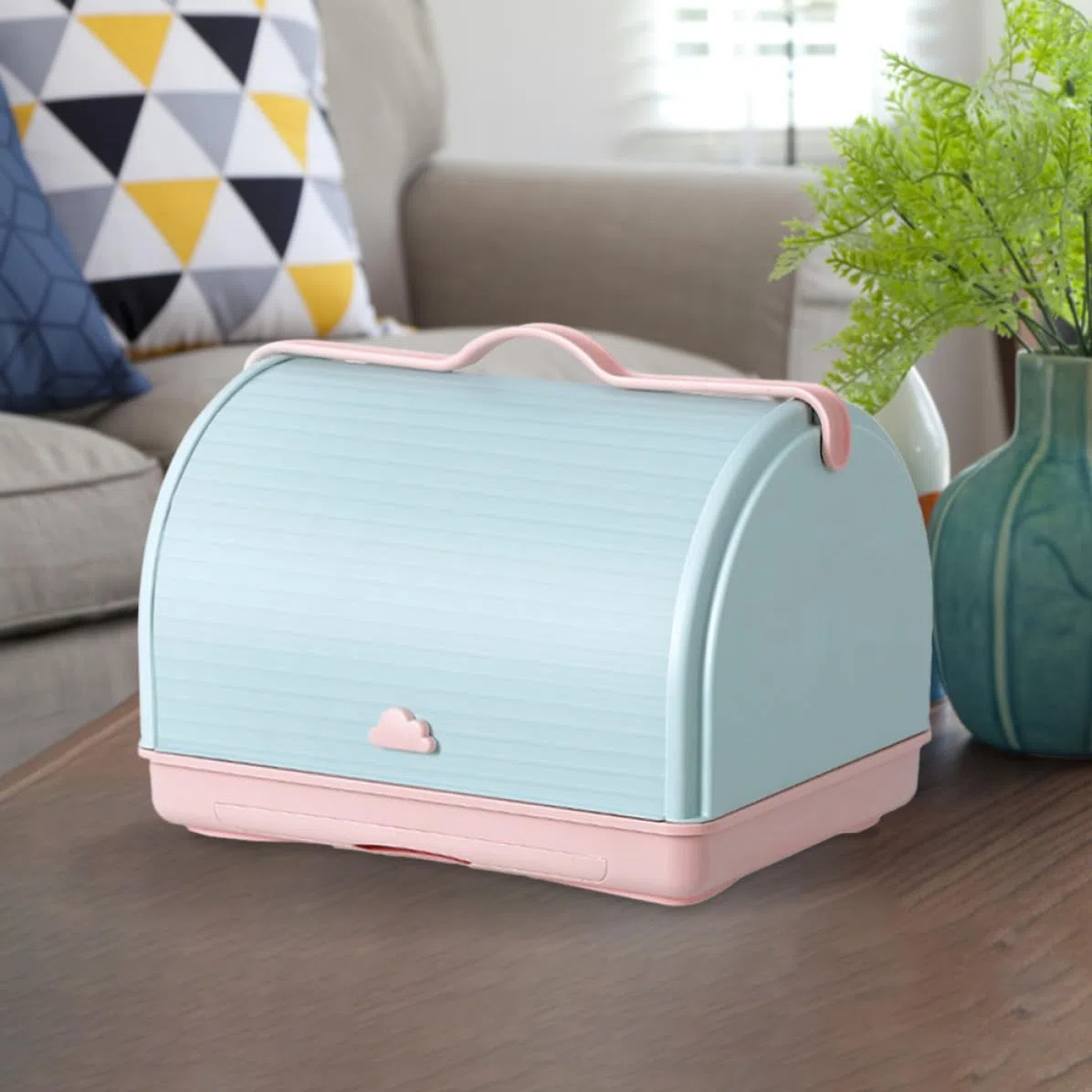 Yardwe Flaschenabtropfer und Aufbewahrungsbox für Babyflaschen aus Kunststoff mit Abnehmbarem Abtropfblech und Deckel für Küche zur Hygienischen Fläschchenaufbewahrung
