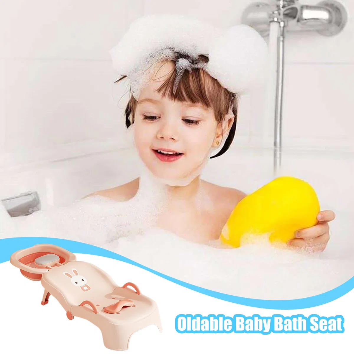 Shampoo-Stuhl für Kleinkinder | Faltbarer Sitz zum Haarewaschen für Kinder im Salon,Verstellbarer Sitz Kopfspüler Für 0-10 Jahre Für Haushalt & Salon