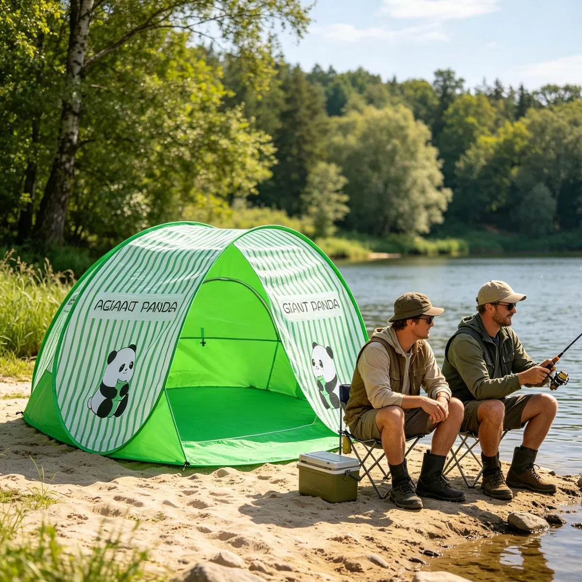 Generisch Beach Tent Sun Shelter Einfacher Aufbau Tragbarer Sonnenschutz | Strandüberdachung als Sonnensegel für Camping, Outdoor, Picknick, Pool, Reisen, Sport und Hund