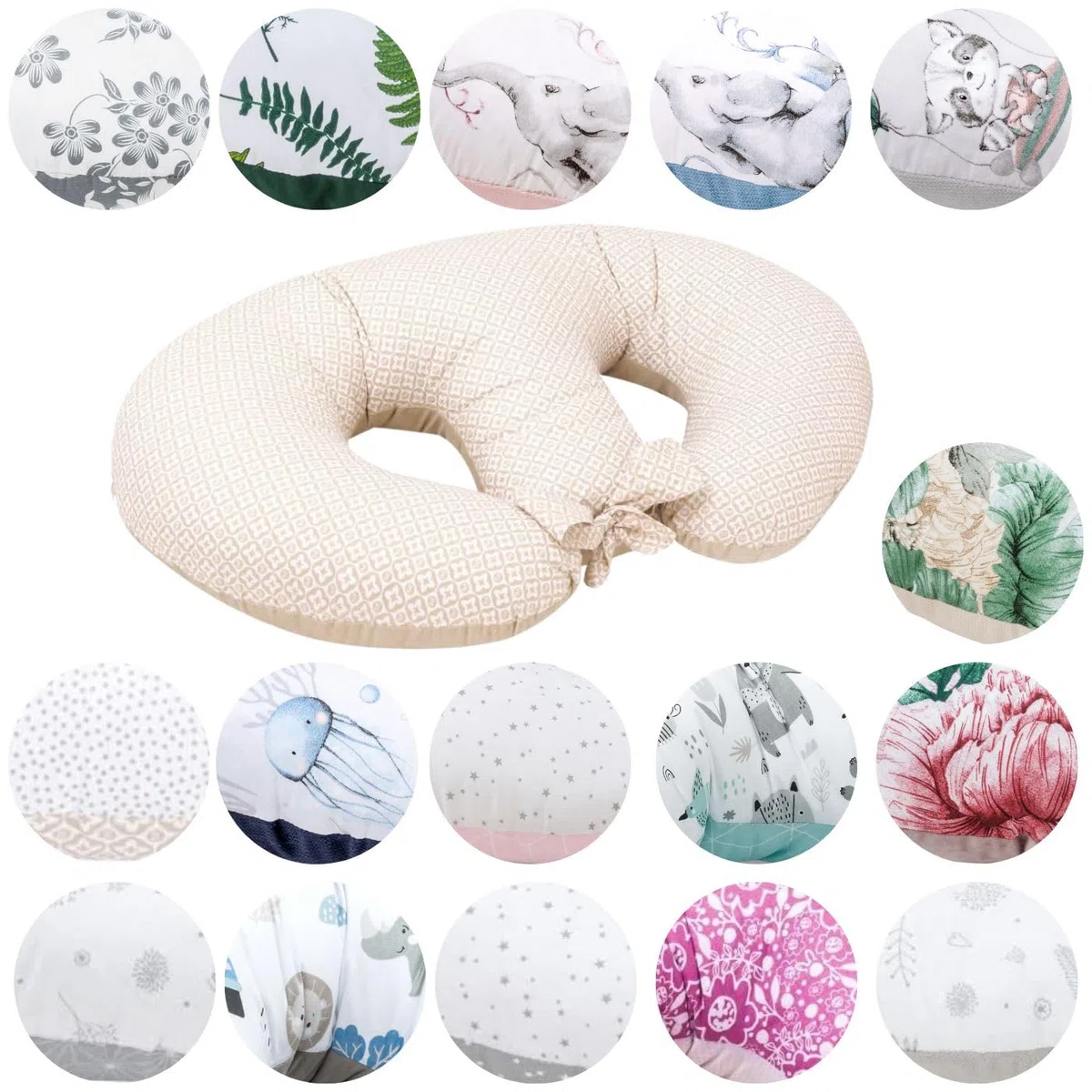 Bellochi Growing in style Stillkissen Zwillinge, Stillkissen XXL, Nursing Pillow - Schwangerschaftskissen, Stillkissen groß, Stillhörnchen Baby - Multifunktionale Zwillingsstillkissen Lux
