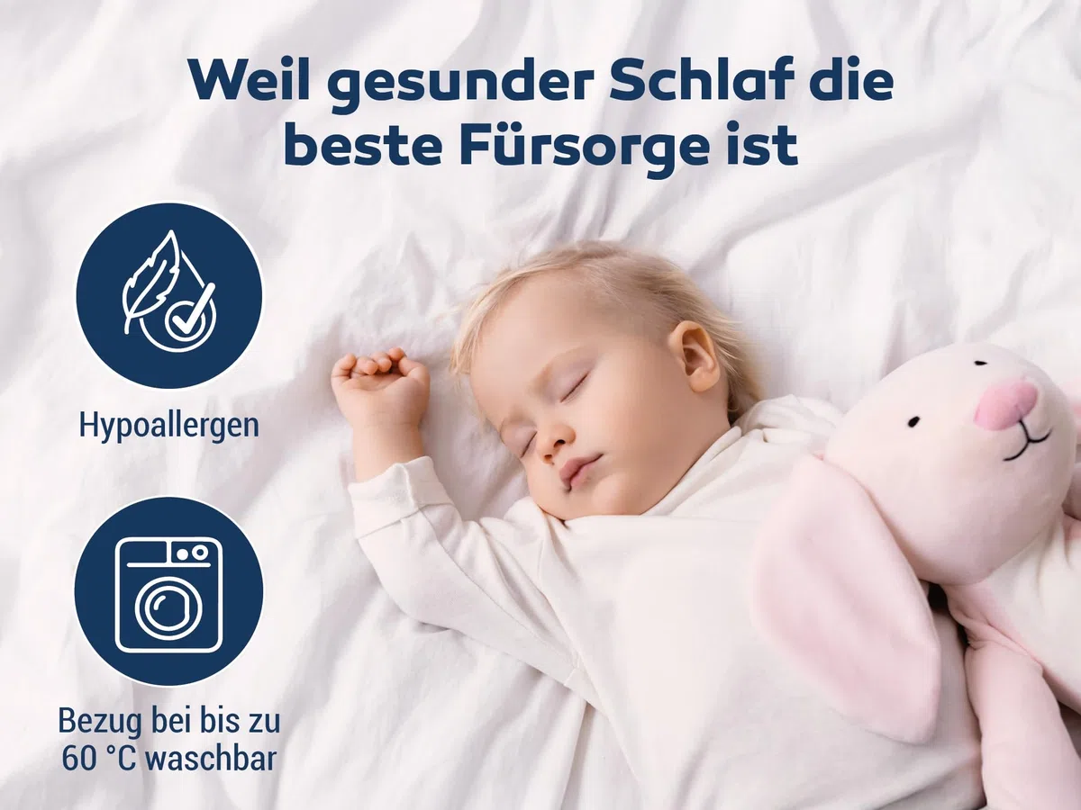 BettenABC - Matratze für Babys & Kleinkinder - 60x120 cm - Spezieller Härtegrad & Oeko-TEX-Zertifiziert - Optimale Hygiene Dank abnehmbarem & waschbarem Polyester-Bezug - Lieferung per Paket