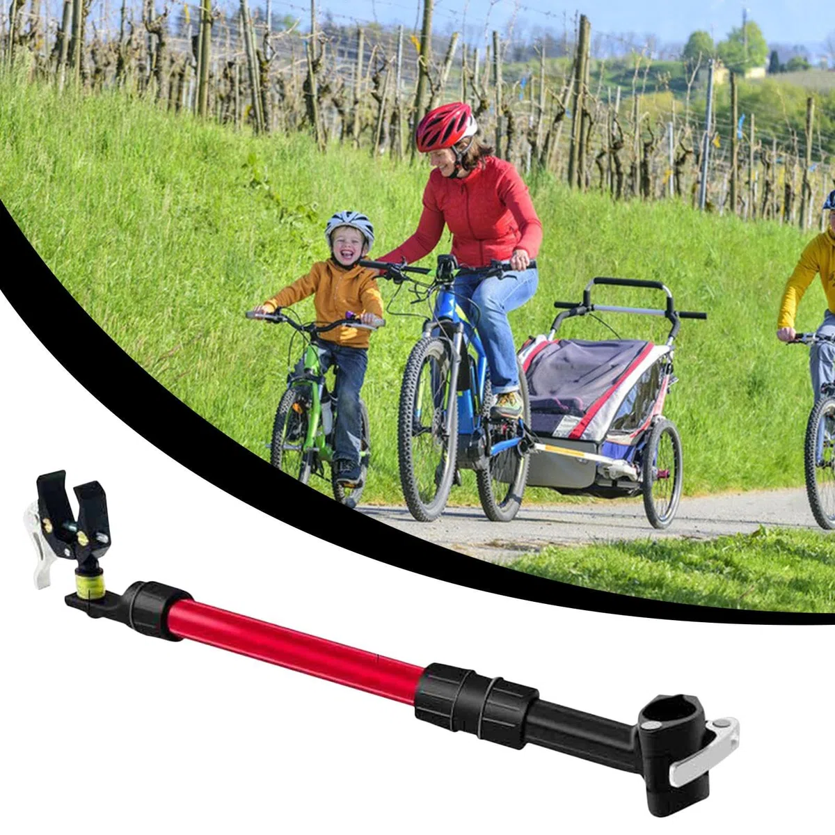 Fahrradanhänger Kupplungsverbinder Schwerlast, wetterfest, hohe | Lastbefestigung zur Montage am Roller Camping, Reisen, Campingausflüge, Outdoor, Einkaufen, Pendeln