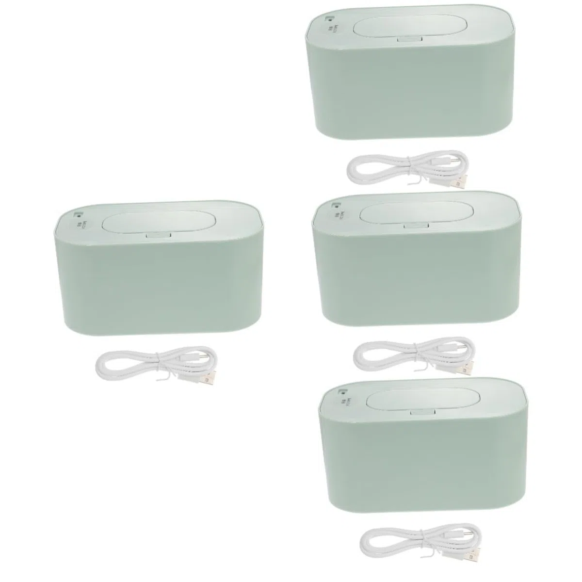 Amosfun 4 Stück USB Feuchttuch Heizgerät Tragbarer Effizienter und Warmer Wischheizer für Zuhause Auto und Büro für Empfindliche Haut