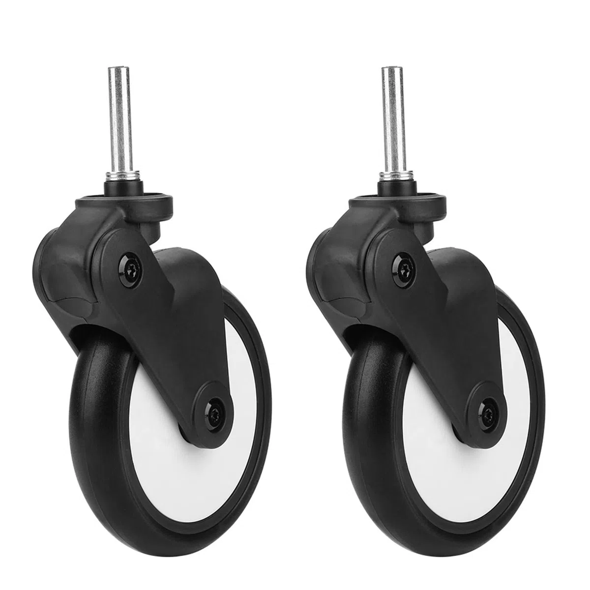Voluxe Kinderwagenrad, Kinderwagenradzubehör 360-Grad-Drehung für Kiddopotamus für Yoya für Chbaby für Yoyo(A Pair of Front Wheels, 12)