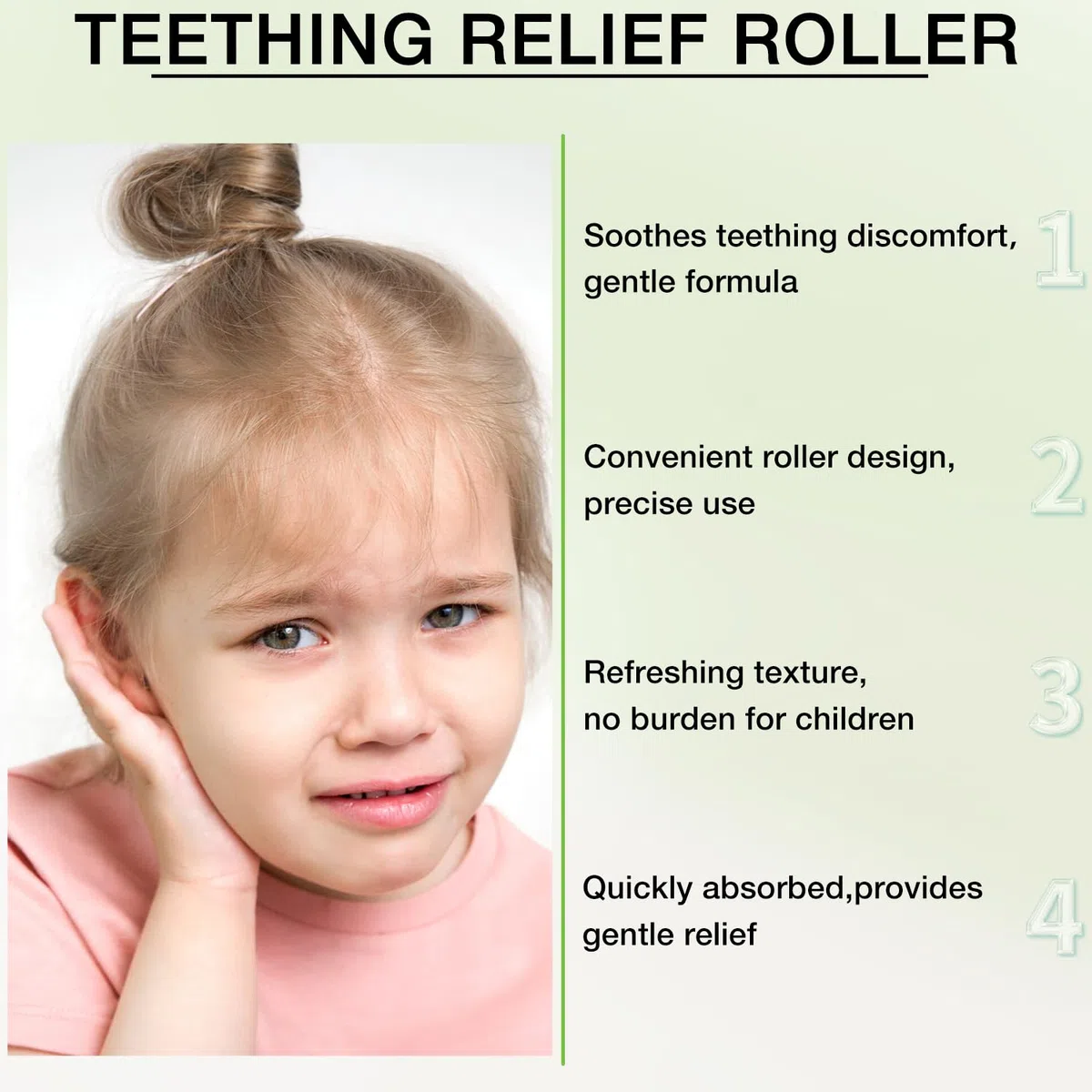 Velaria Zahnungsroller für Babys, 3 Stück, natürliche Zahnungsrolle, natürliche Entlastungsrolle, 10 ml