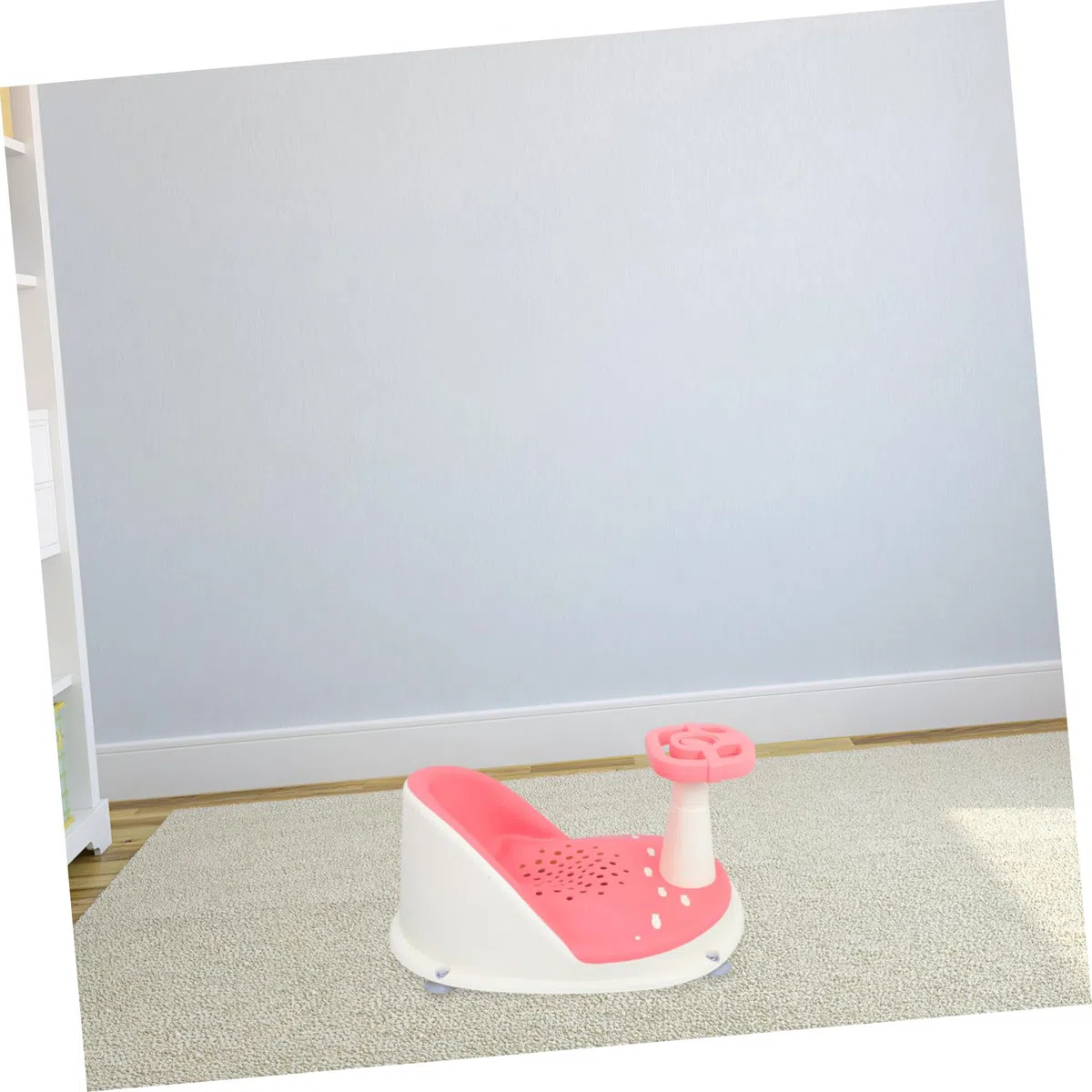 BESTonZON Sitz für Babybadewanne Rutschfest mit Höhenverstellbarkeit und Schnellem Ablaufsystem Komfortabler Sitzwinkel für Babysicherheit und Hygiene