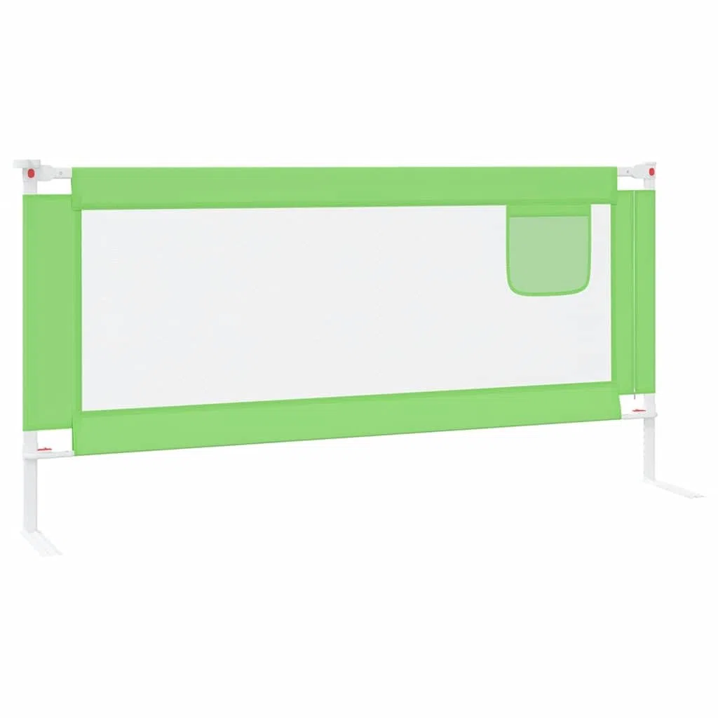 Generisch Kleinkind-Bettschutzgitter Grün 190x25 cm Stoff,Baby & Kleinkind,Babysicherheit,Baby-Bettschutzgitter,10196