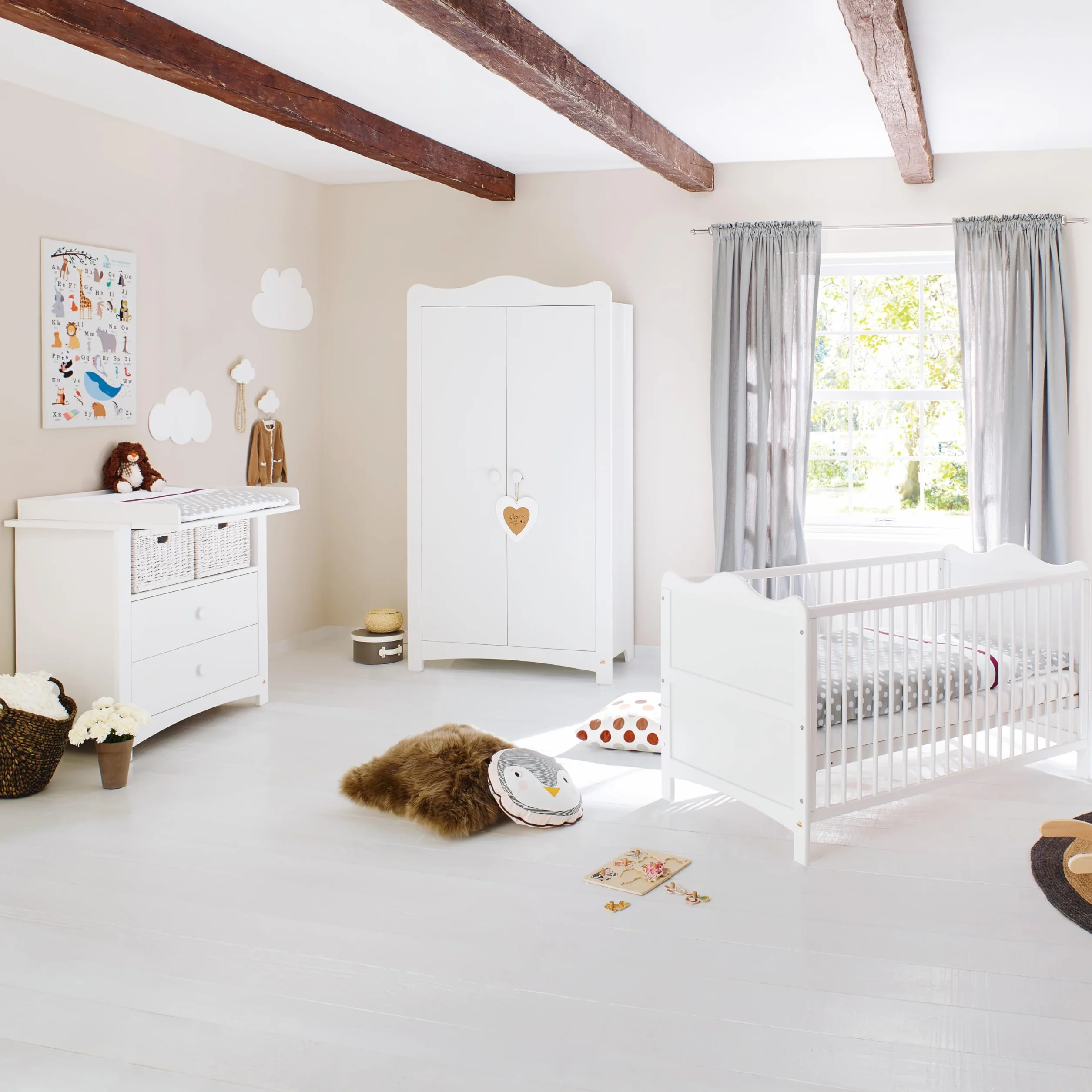 Pinolino 100023B Kinderzimmer 'Florentina' breit, weiß