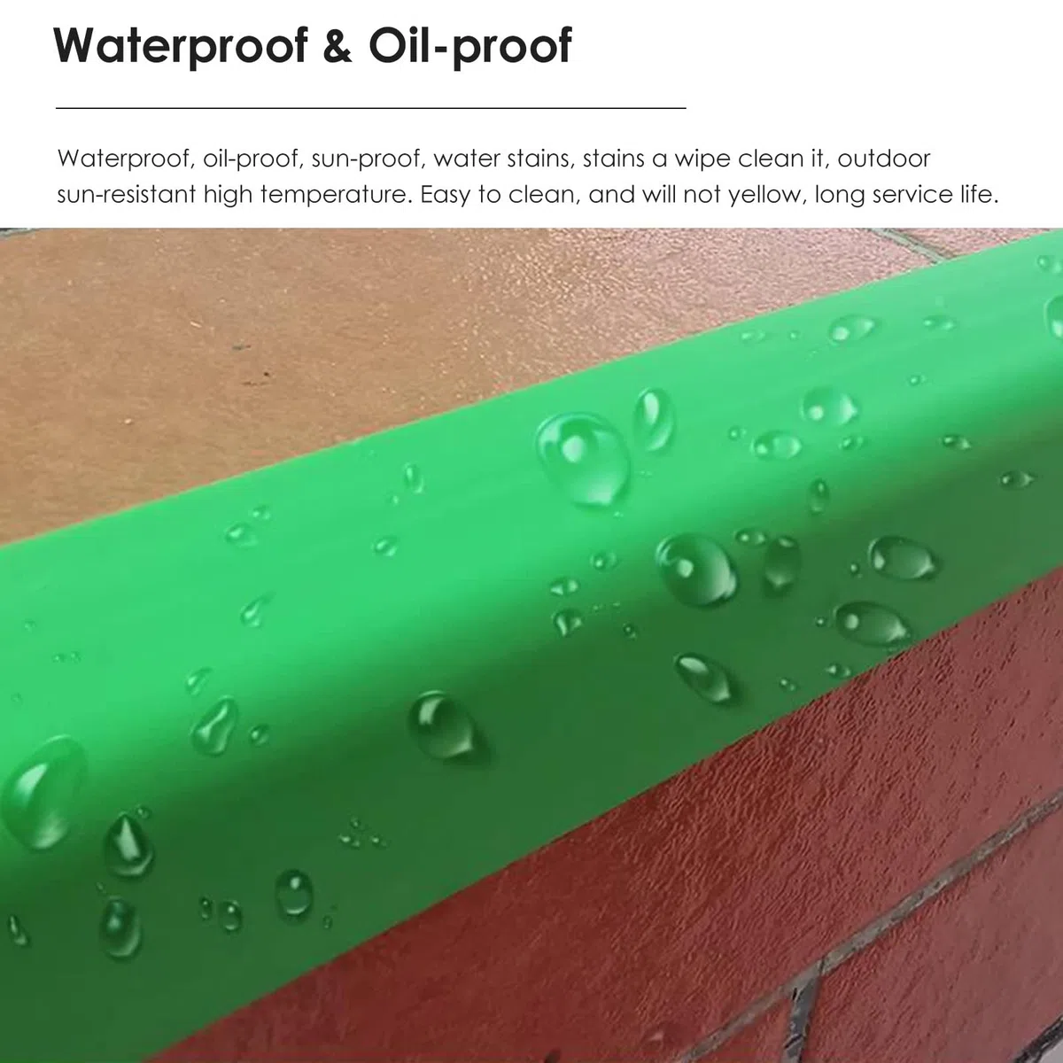 3,5 cm breiter Eckenschutz für Schulwände, weicher Kunststoff, wasserdichter Eckwandschutz, 5 m langer Eckenschutz, inklusive Klebstoff, Orange