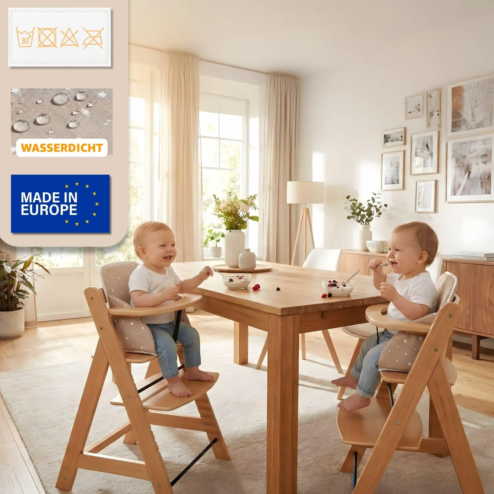Sitzverkleinerer für Hochstuhl Baby Sitzkissen Stuhl - Kinder Sitzauflage für Hauck und Stokke Kinderhochstuhl Safari