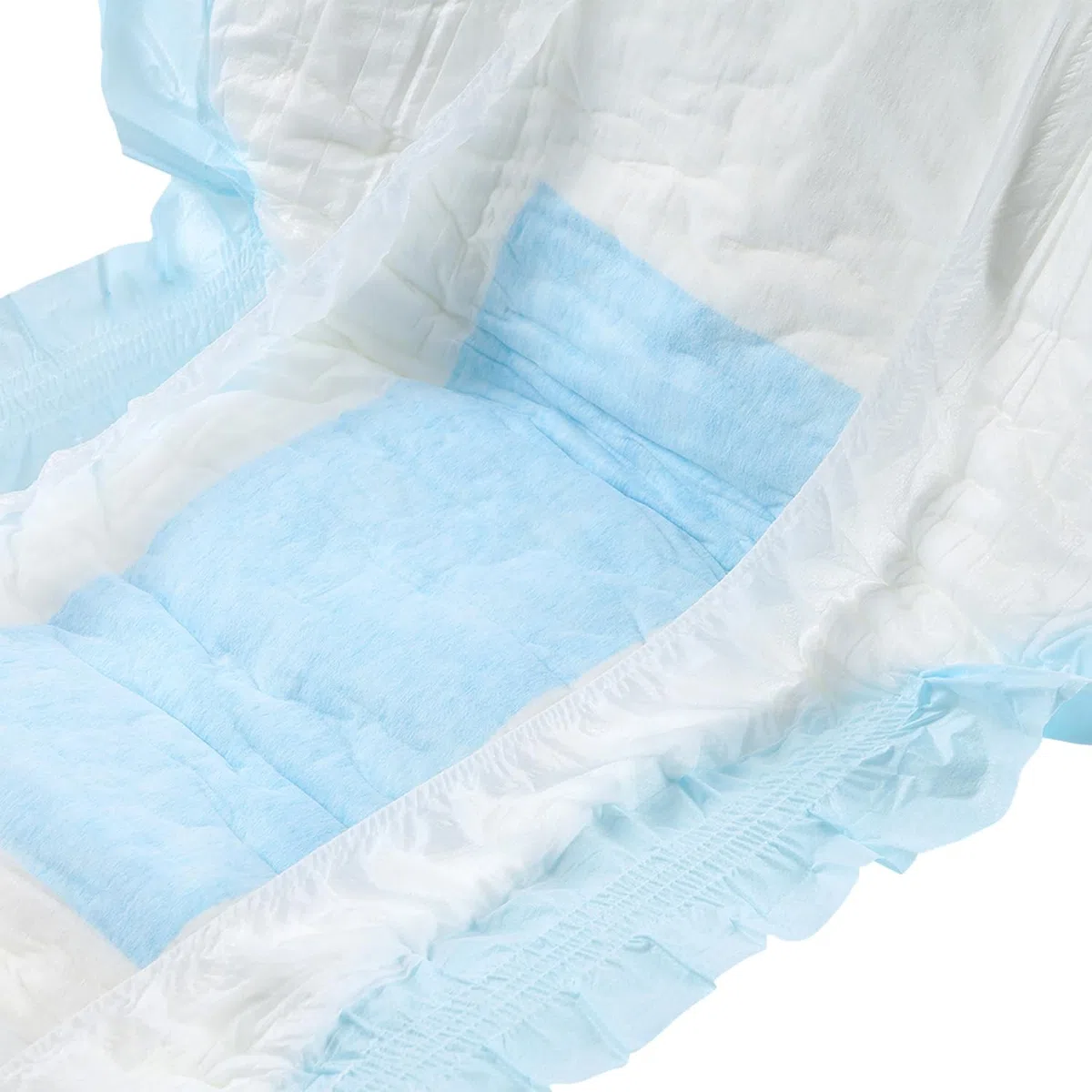 CutiePlusU Windeln für Erwachsene 10 Stück Einweg-Inkontinenz-Slips mit Schlaufen für Damen und Herren, Maximale Saugfähigkeit über Nacht – Blau (Mittel 28"-38")