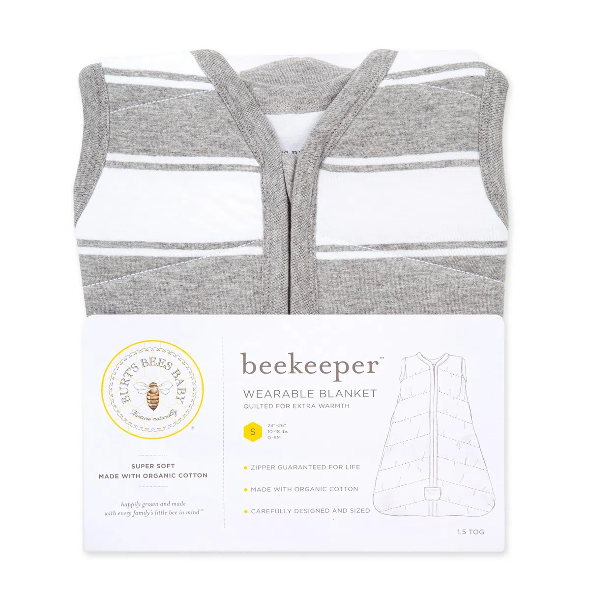 Burt's Bees Baby Unisex-Baby Anziehbare Decke