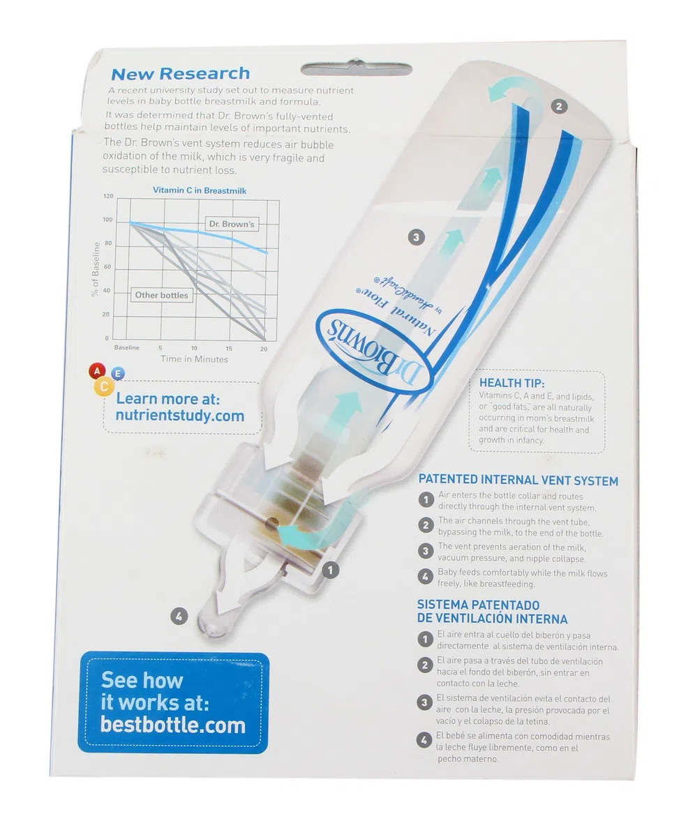 Natural Flow Polypropylen-Flasche, Standardhals, 113 ml, transparent