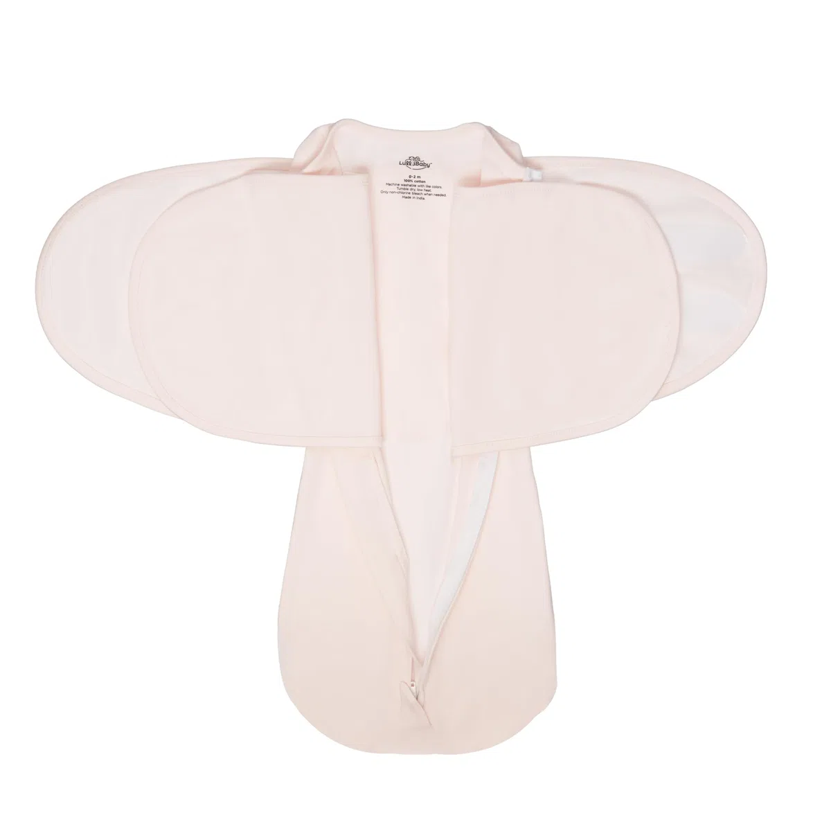 LullaBaby Double Dream Swaddle: Exklusives Doppelflügel-Design, von Kinderärzten empfohlen, ultraweiche Baumwolle, 0–2 Monate, 2,7–6,4 kg, Primrose Pink
