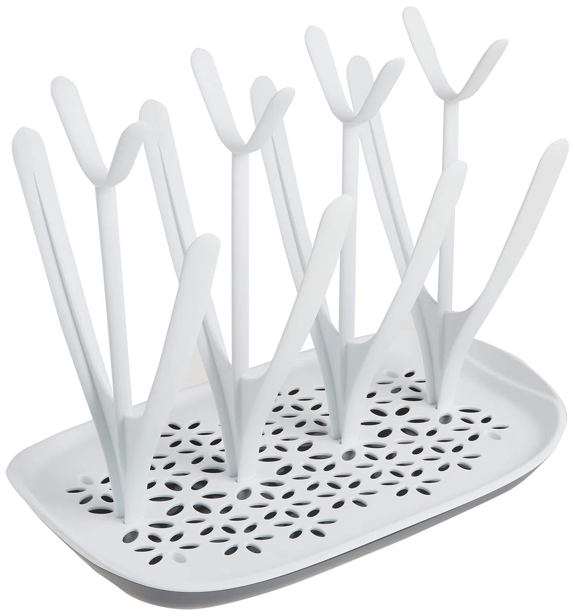 Philips Avent SCF291/00 Sterilisator für bis zu 6 Babyflaschen, Sauger und Zubehör, Vaporisator Baby mit modularem Design, weiß & SCF149/00 Trockenständer, weiß/blau