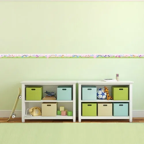 Bordüre Süße Einhörner Länge: 450 cm, selbstklebend, für's Kinderzimmer