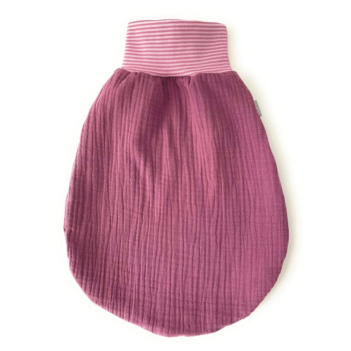 Lilakind“ Baby Musselin Strampelsack | Kleinkind Musselin Schlafsack | Made in Germany - Beere Rosa Grau Grün Petrol Waldgrün Weiß Ungefüttert Gefüttert Gr. 0-36 Monate