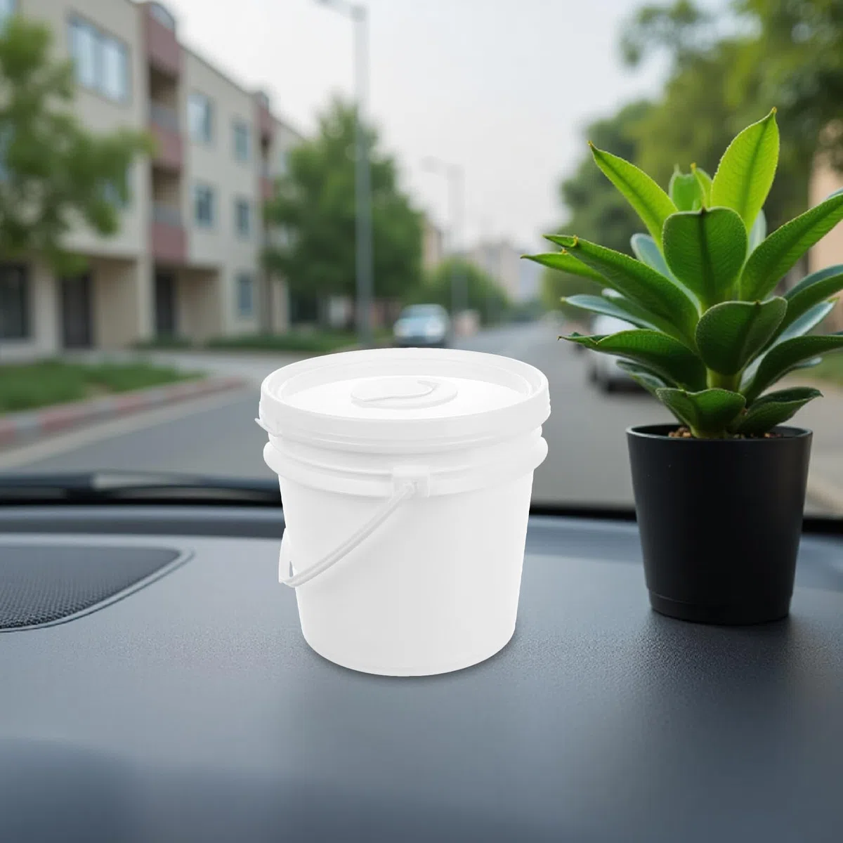 Uonlytech 2 Stück Nachfüllbare Feuchttuchbehälter 4L 5L aus Kunststoff mit Deckel Feuchttuchspender fürs Auto Bad und Reisen Frischhaltender Taschentuchhalter für Unterwegs und Zuhause
