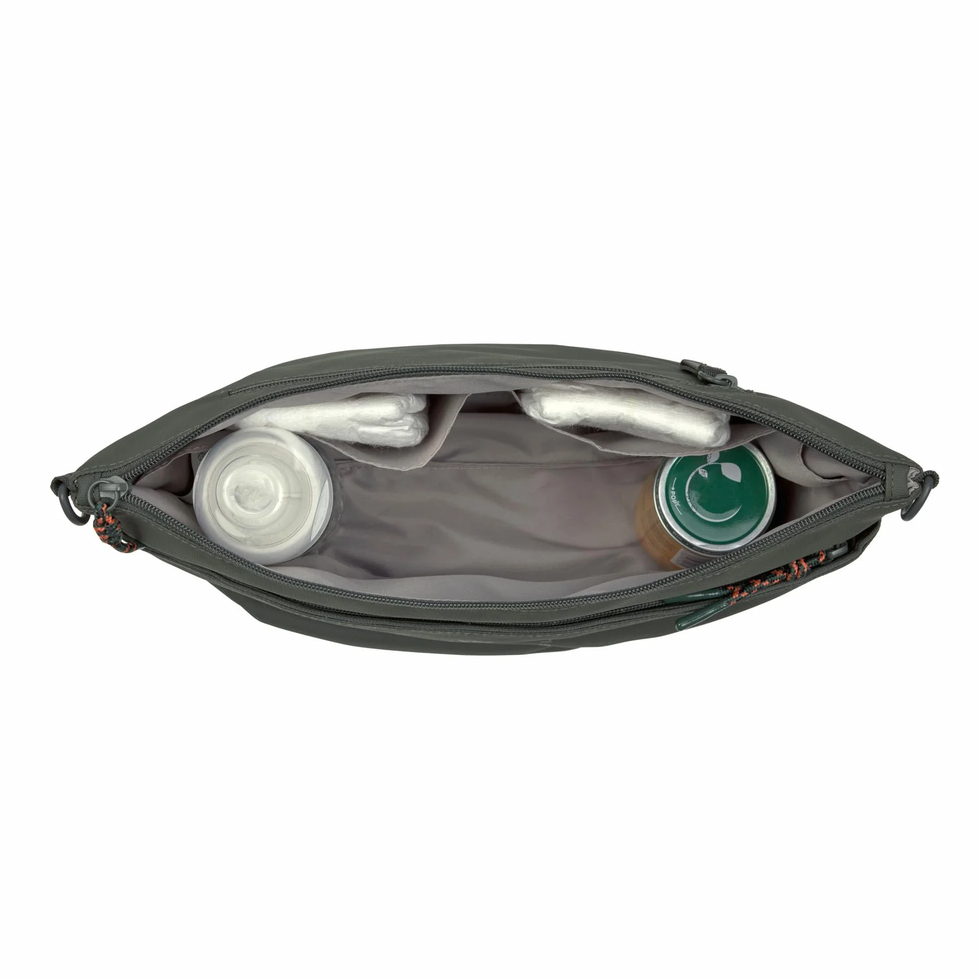 LÄSSIG Baby Kinderwagenorganizer Umhängetasche Kinderwagentasche inkl. Kinderwagenbefestigung/Buggy Bum Bag dark olive