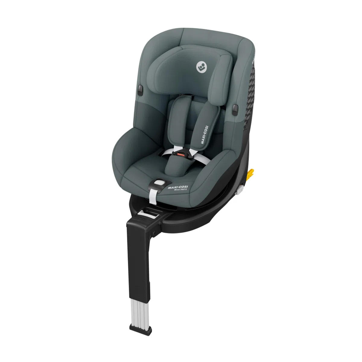 Maxi-Cosi Mica 360 S, Autositz 360 Grad drehbar, 3 Monate– 4 Jahre (61–105 cm), i-Size Baby Autositz, FlexiSpin Drehung, 5 Liegepositionen, G-CELL Schutz, Easy-in Gurthaken, Tonal Graphite