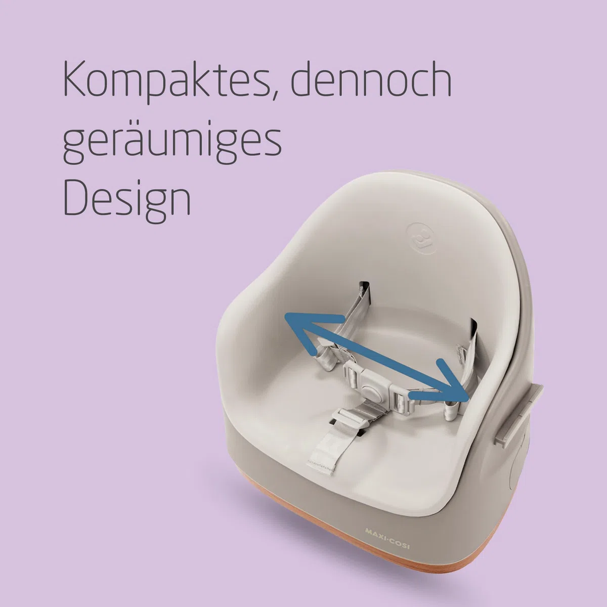 Maxi-Cosi Jay 2-in-1 Sitzerhöhung Stuhl Kind 6 Monate - 3 Jahre 9-15 kg Baby Sitzhilfe Verstellbares Tablett Elegance Beige