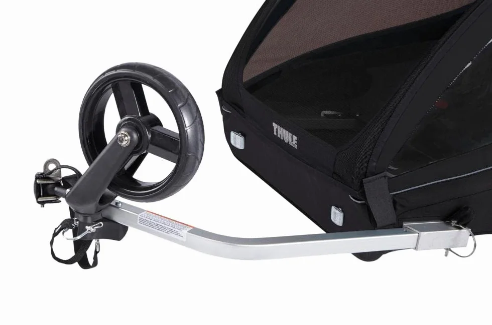 Thule Coaster XT Fahrradanhänger, Fahrradanhänger für 2 Kinder