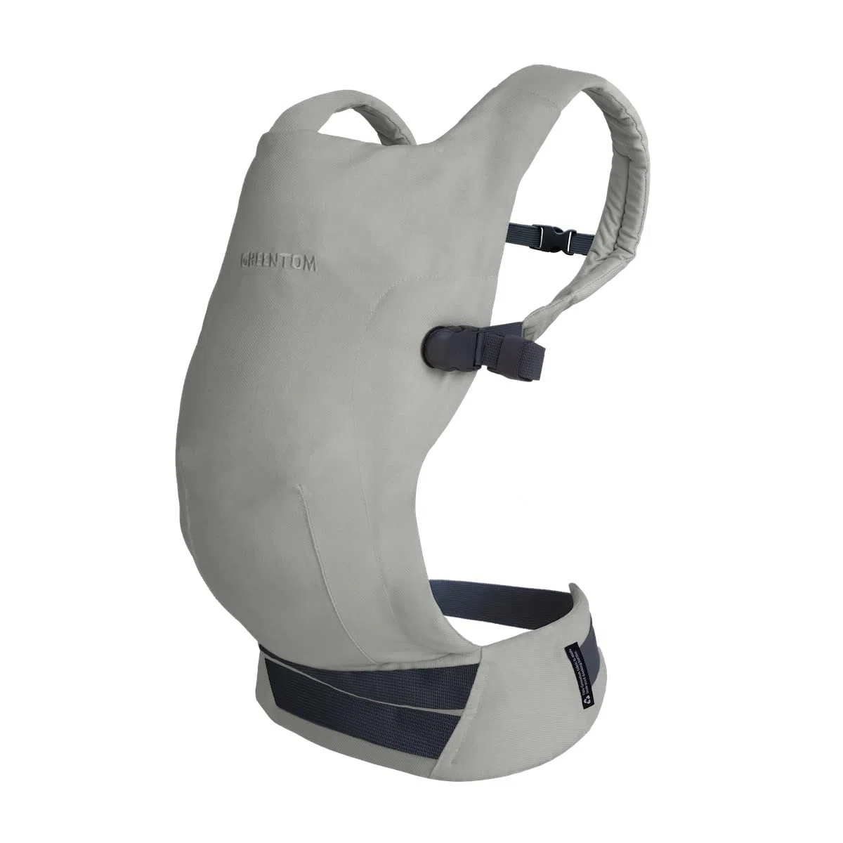 Greentom Baby Carrier Ergonomisch - Verstellbarer Tragebeutel - Leicht - Strapazierfähiges Recyceltes Material - Neugeborenes bis Kleinkind - Grau