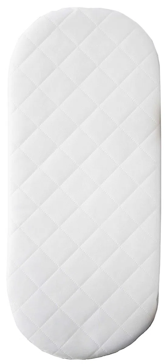Suzy Kinderwagen-Matratze, Mikrofaser, hypoallergen, oval, 74 x 30 x 3 cm dick, passend für iCandy Peach-Babytragetasche