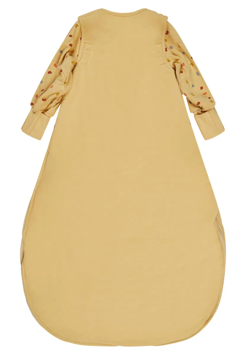 Sterntaler Schlafsack mit Armen 80cm Giraffe & Löwe – Jersey, leicht wattiert – Abnehmbare Ärmel mit Klettverschluss, Stulpen - 1,00 TOG – 2-Wege-Reißverschluss & Kabelöffnung – Baby Schlafsack