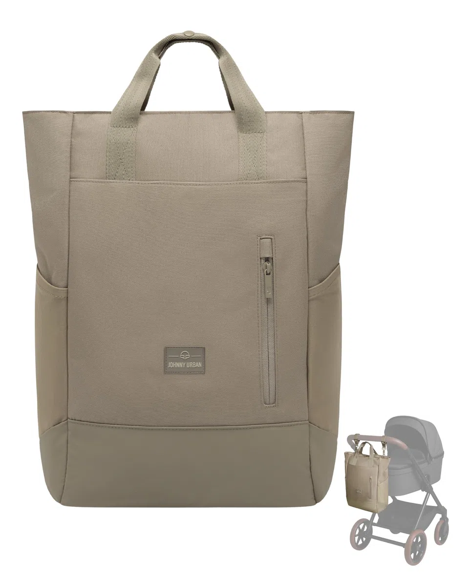 Johnny Urban Wickelrucksack & Wickeltasche für Kinderwagen - Blair - Kinderwagentasche mit vielen Fächern & Flaschenhalter - 16 Liter Volumen - Wasserabweisend